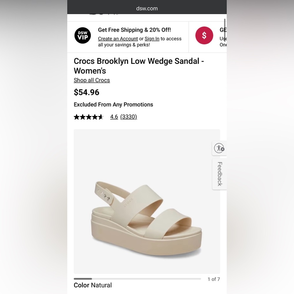 Like new Crocs Women's Cream Sandals